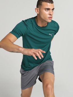 Puma - RUN FAVORITE Men Green T-Shirt