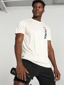 Puma - Fit Poly Logo Men White T-Shirt