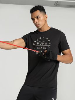 Puma - GRAPHIC EMBLEM Men Black T-Shirt