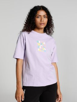 Puma - Downtown Small Logo Women Lavender T-Shirt