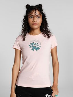 Puma - Evide Graphic Women Pink T-Shirt