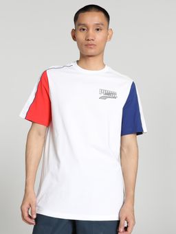 Puma - DECOR8 Colour Block Men White T-Shirt