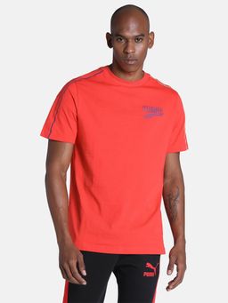 Puma - DECOR8 Colour Block Men Red T-Shirt