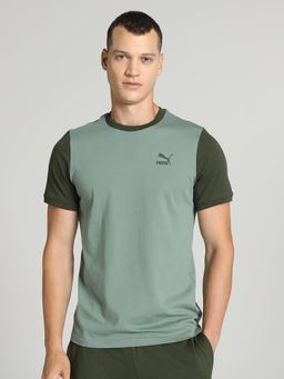 Puma - Classics Block Men Green T-Shirt