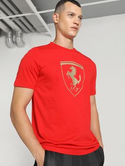 Puma - Ferrari Race Big Shield Men Red T-Shirt