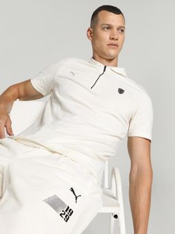 Puma - Ferrari Style jacquard Men White Polo T-Shirt