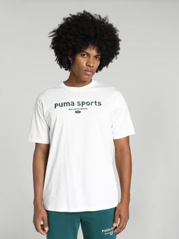 Puma - TEAM Graphic Men White T-Shirt
