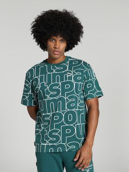 Puma - TEAM Men Green T-Shirt