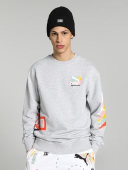 Puma - CLASSICS BRAND LOVE Crew Men Grey Sweatshirt