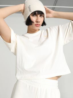 Puma - CLASSICS Oversized Women Off White T-Shirt