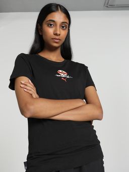 Puma - SWxP Graphic Women Black T-Shirt