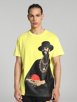 Puma - FRANCHISE Graphic 4 Men Yellow T-Shirt