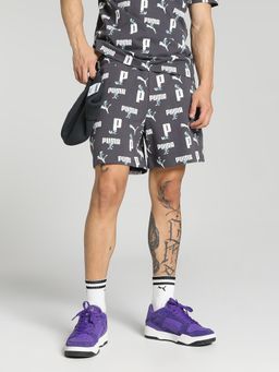 Puma - X THE SMURFS Men Grey Shorts
