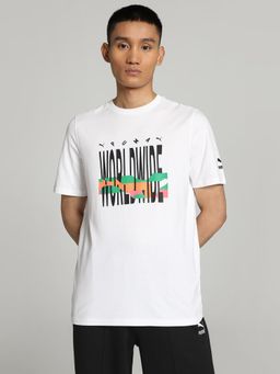 Puma - Worldwide Graphic Unisex White T-Shirt