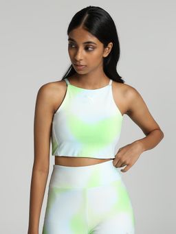 Puma - CLASSICS BEACH DAYS Women Green Crop Top