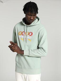 Puma - SWxP WORLDWIDE Men Green Hoodie