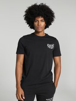 Puma - GRAPHICS LEGACY Men Black T-Shirt