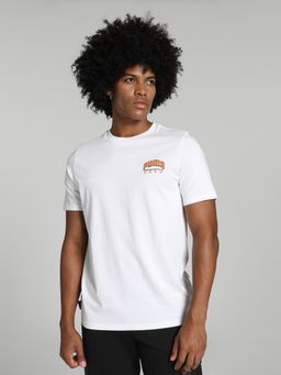 Puma - GRAPHICS SPORTSTYLE CREW Men White T-Shirt