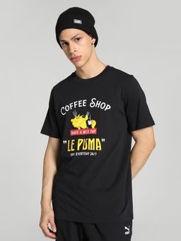 Puma - GRAPHICS Men Black T-Shirt