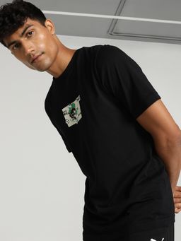 Puma - CLASICS SUPER Graphic Men Black T-Shirt