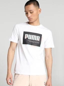 Puma - SUMMER COURT Graphic Men White T-Shirts