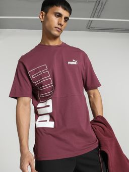Puma - POWER Colorblock Men Purple T-Shirt