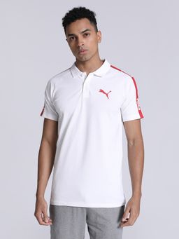 Puma - Raglan Men White Polo T-Shirt
