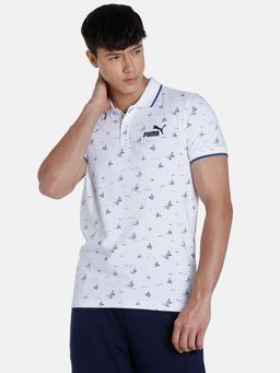 Puma - Men White Polo T-Shirt