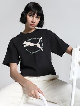 Puma - BETTER SPORTSWEAR Women Black T-Shirt