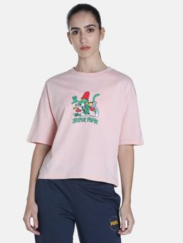 Puma - Multi Graphic Women Pink T-Shirt