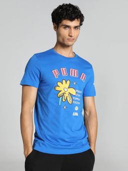 Puma - x 1DER Graphic Men Blue T-Shirt