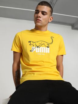 Puma - GRAPHICS Animal Men Yellow T-Shirt