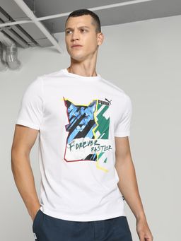 Puma - GRAPHICS Phorint Men White T-Shirt
