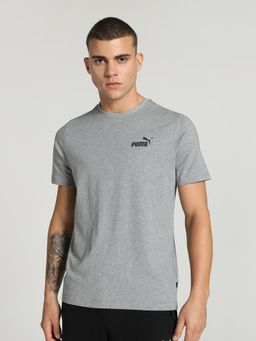 Puma - Essentials Small Logo Men Grey T-Shirt