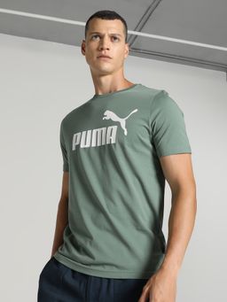Puma - Essentials Logo Men Green T-Shirt