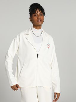Puma - Classics Blazer Women White Knitted Jacket