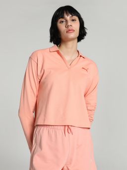 Puma - Essentials Women Pink Polo T-Shirt