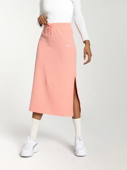Puma - Essentials Slit Women Pink Skirts