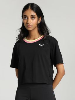 Puma - Celebration Style Women Black T-Shirt