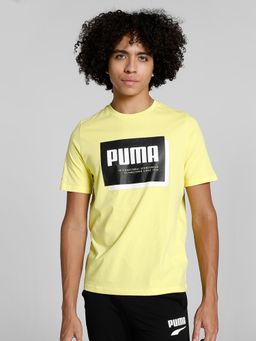 Puma - SUMMER COURT Graphic Men Yellow T-Shirt