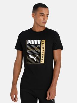 Puma - VK Foil Graphic Men Black T-Shirts