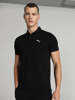 Puma - Active Essentials Men Black Polo T-Shirt