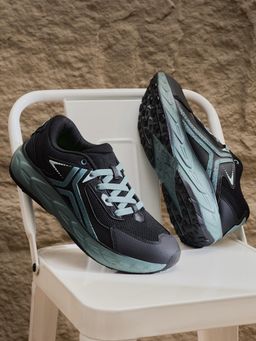 Campus - BRUNCK Men Black Running Shoes