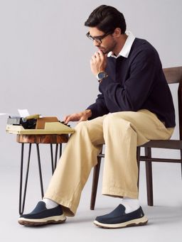 Campus - Elan-29 Navy Blue Men Loafers