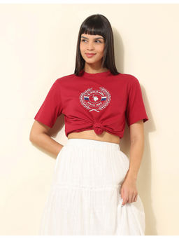 U.S. POLO ASSN. - Boxy Fit Brand Printed T-Shirt