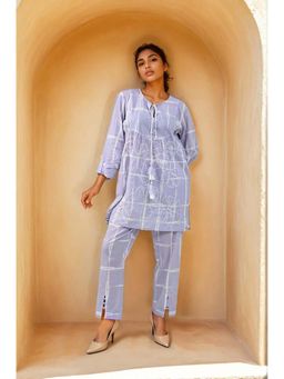 Zolo Label - Women Midnight Orchid Lavender Co-Ord Set (Set of 2)