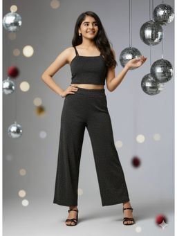 TeenTrums - Girls Shimmer Party Black Co-Ord Set