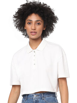 ONLY - Women Casual White T-Shirt