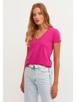OXXO - Pink Solid T-shirt