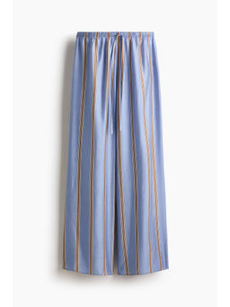 H&M - Women Blue Wide Drawstring Pant